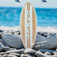 Load image into Gallery viewer, Surfboard Name Plaque