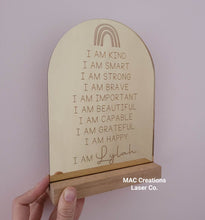 Load image into Gallery viewer, Affirmation Plaque - Mirror Design 2
