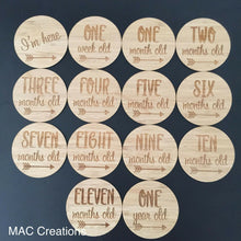 Load image into Gallery viewer, Milestone Discs - Arrows - MAC Creations Laser Co.