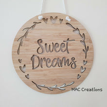 Load image into Gallery viewer, Sweet Dreams - Wall Plaque - MAC Creations Laser Co.