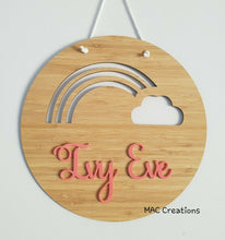 Load image into Gallery viewer, 3D Rainbow - Name Plaque - MAC Creations Laser Co.
