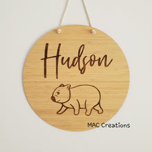 Load image into Gallery viewer, Wombat - Name Plaque - Name Sign - MAC Creations Laser Co.