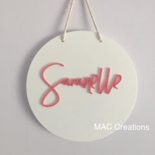 Load image into Gallery viewer, Double-Layered Acrylic Name Plaque - MAC Creations Laser Co.