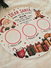 Load image into Gallery viewer, Santa Treat Plate - Acrylic - Design 1
