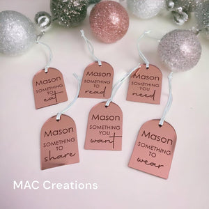 Minimalist Gift Tags - Acrylic