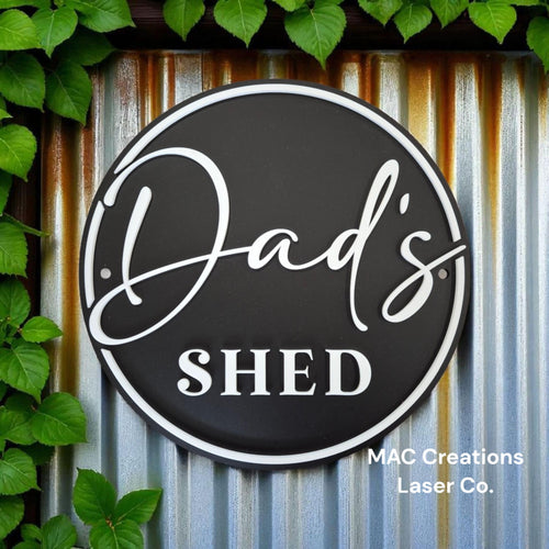 Personalised Shed/Bar/Man Cave Sign - Double Layer