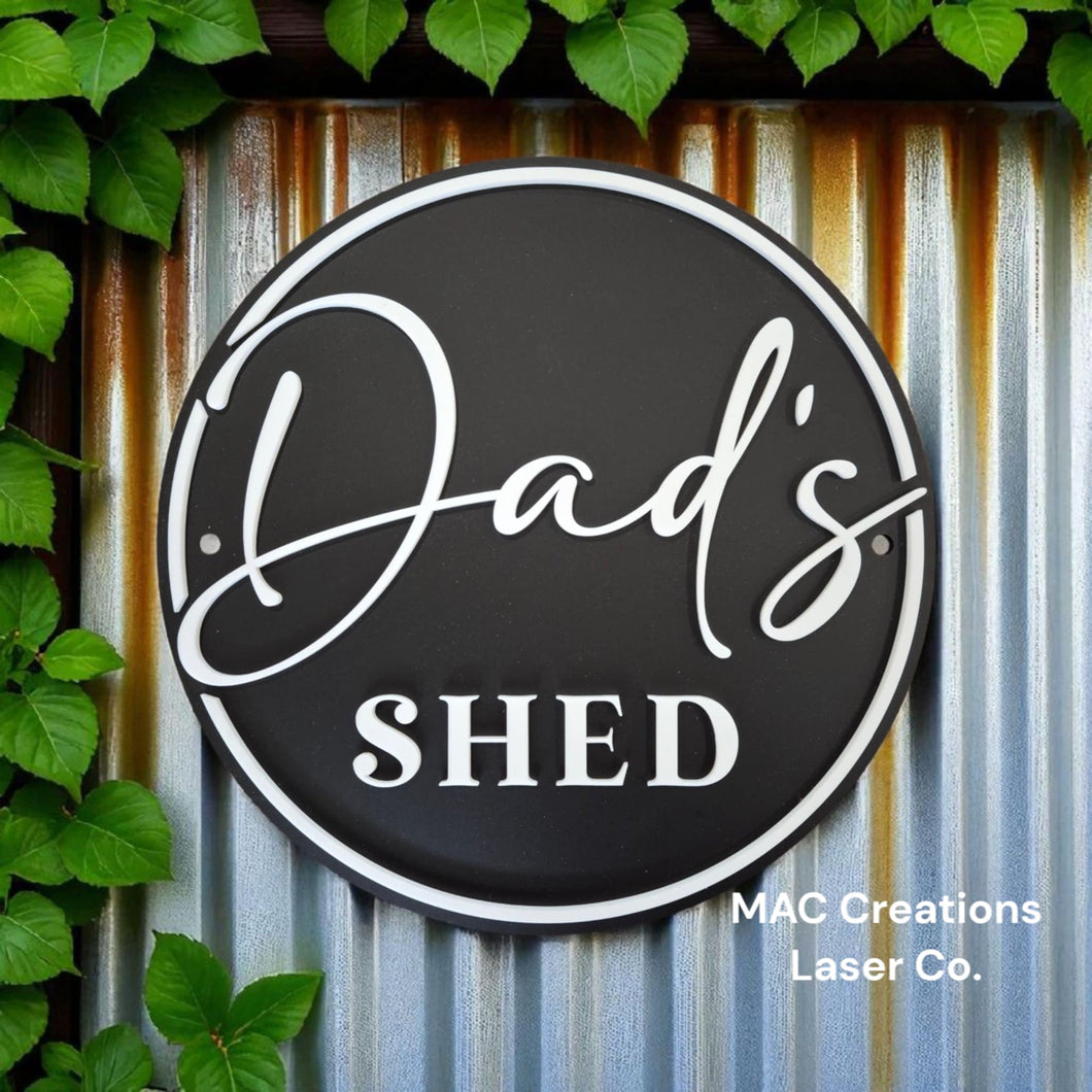 Personalised Shed/Bar/Man Cave Sign - Double Layer