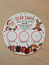 Load image into Gallery viewer, Santa Treat Plate - Acrylic - Design 1