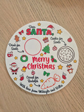 Load image into Gallery viewer, Santa Treat Plate - Acrylic -  Playful Christmas