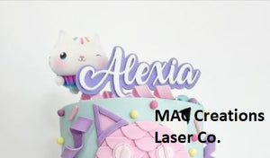 Name Double Layer Cake Topper | Personalised