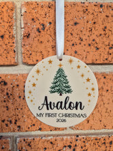 Load image into Gallery viewer, Personalised  First Christmas Ornament - UV printed