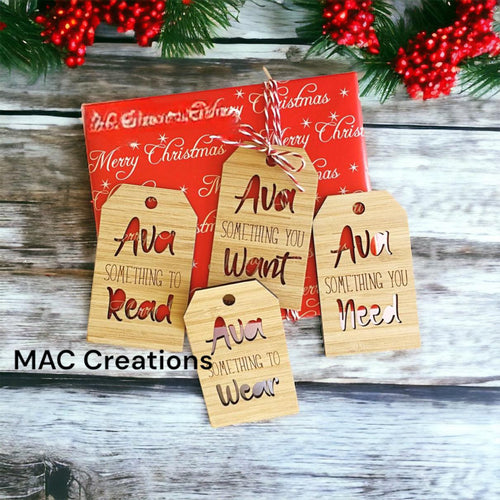 Minimalist Gift Tags - Design 1 - Bamboo