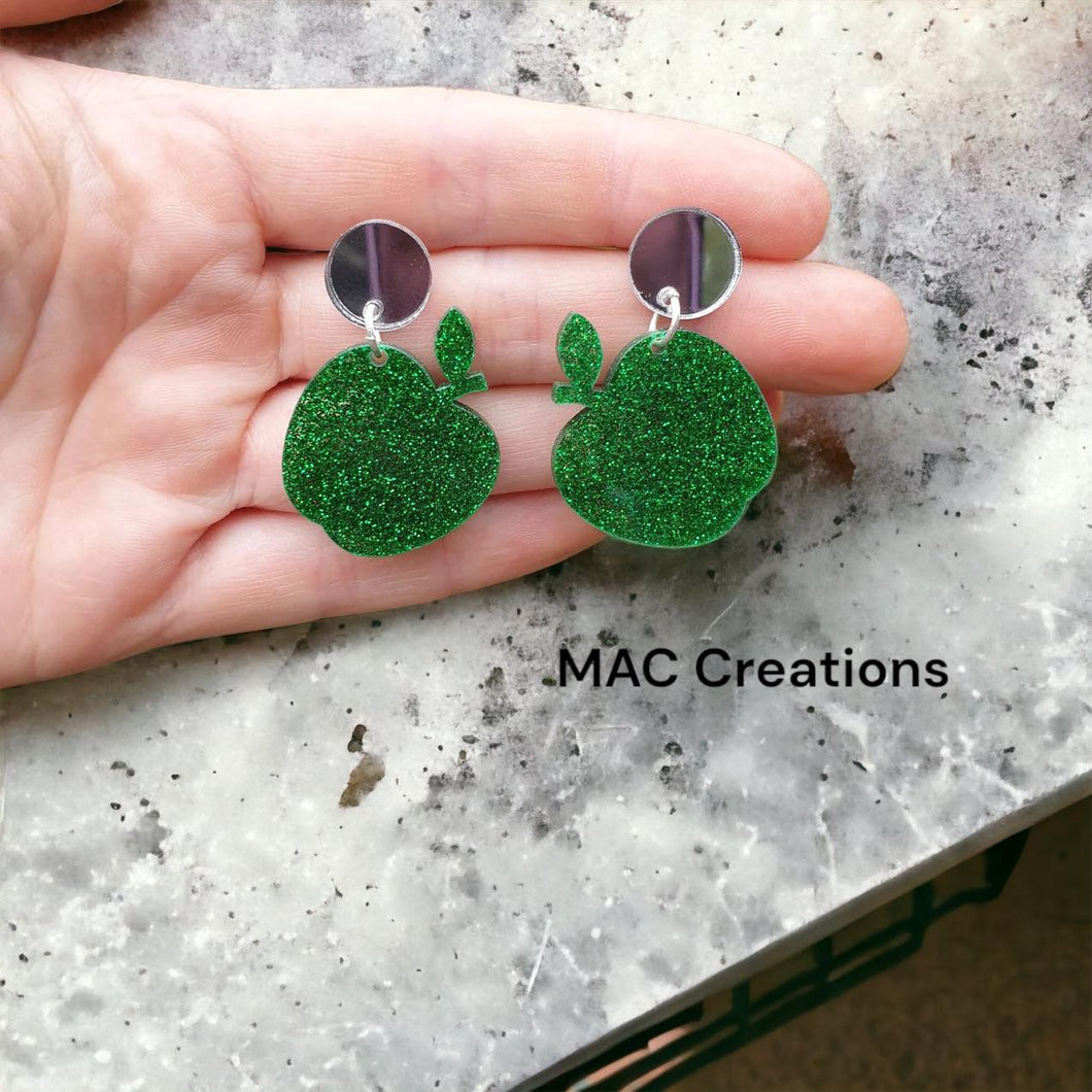 Green Apple and Mirror Dangles