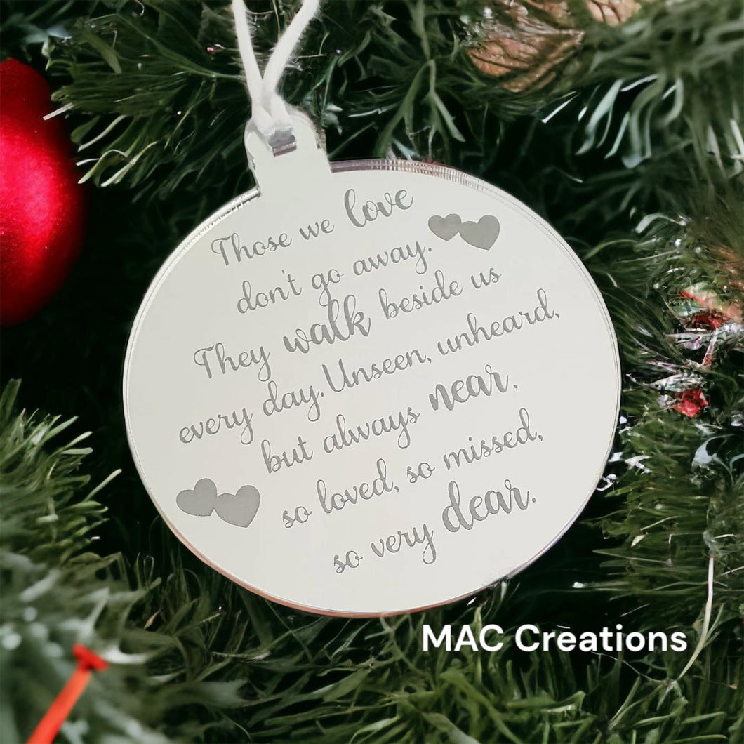 Memorial Ornament - Those we love...