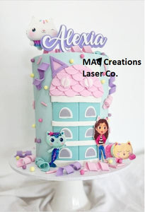 Name Double Layer Cake Topper | Personalised