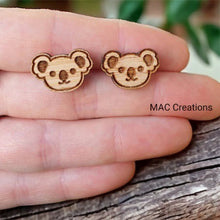 Load image into Gallery viewer, Koala Stud Earrings