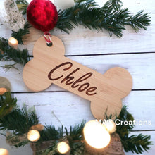 Load image into Gallery viewer, Personalised Pet Ornament - Bone