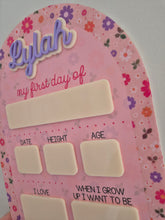 Load image into Gallery viewer, Acrylic First Day Board - Floral Design