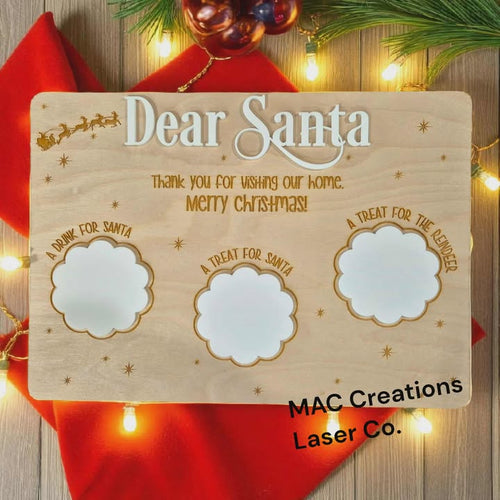 Santa Treat Plate - Double Layer