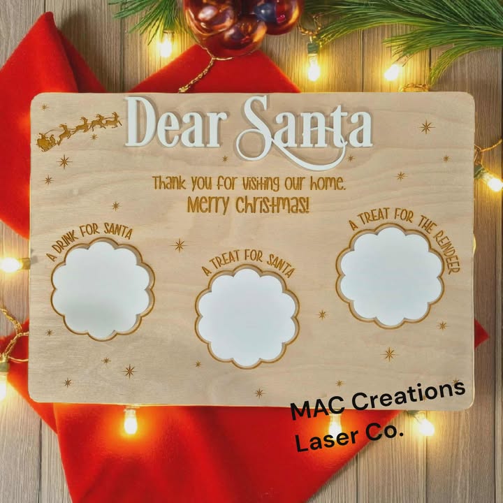 Santa Treat Plate - Double Layer