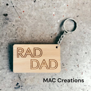 Rad Dad Keyring