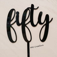 Load image into Gallery viewer, &#39;Fifty&#39; Cake Topper