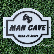 Load image into Gallery viewer, 3D Man Cave Sign - Beer, Gamer or Tools