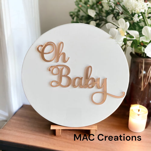 'Oh Baby' Baby Shower Sign