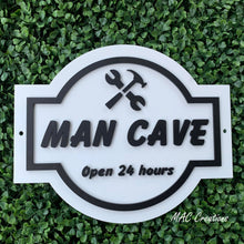 Load image into Gallery viewer, 3D Man Cave Sign - Beer, Gamer or Tools