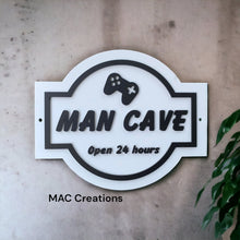 Load image into Gallery viewer, 3D Man Cave Sign - Beer, Gamer or Tools