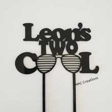 Load image into Gallery viewer, &#39;Name&#39;s Two Cool&#39; - Cake Topper
