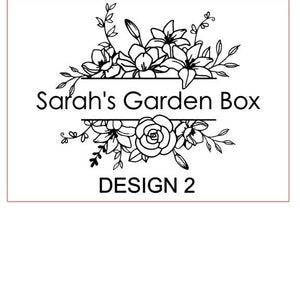 Gardening Gift Box - 4 Designs - Any Wording