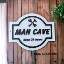 Load image into Gallery viewer, 3D Man Cave Sign - Beer, Gamer or Tools