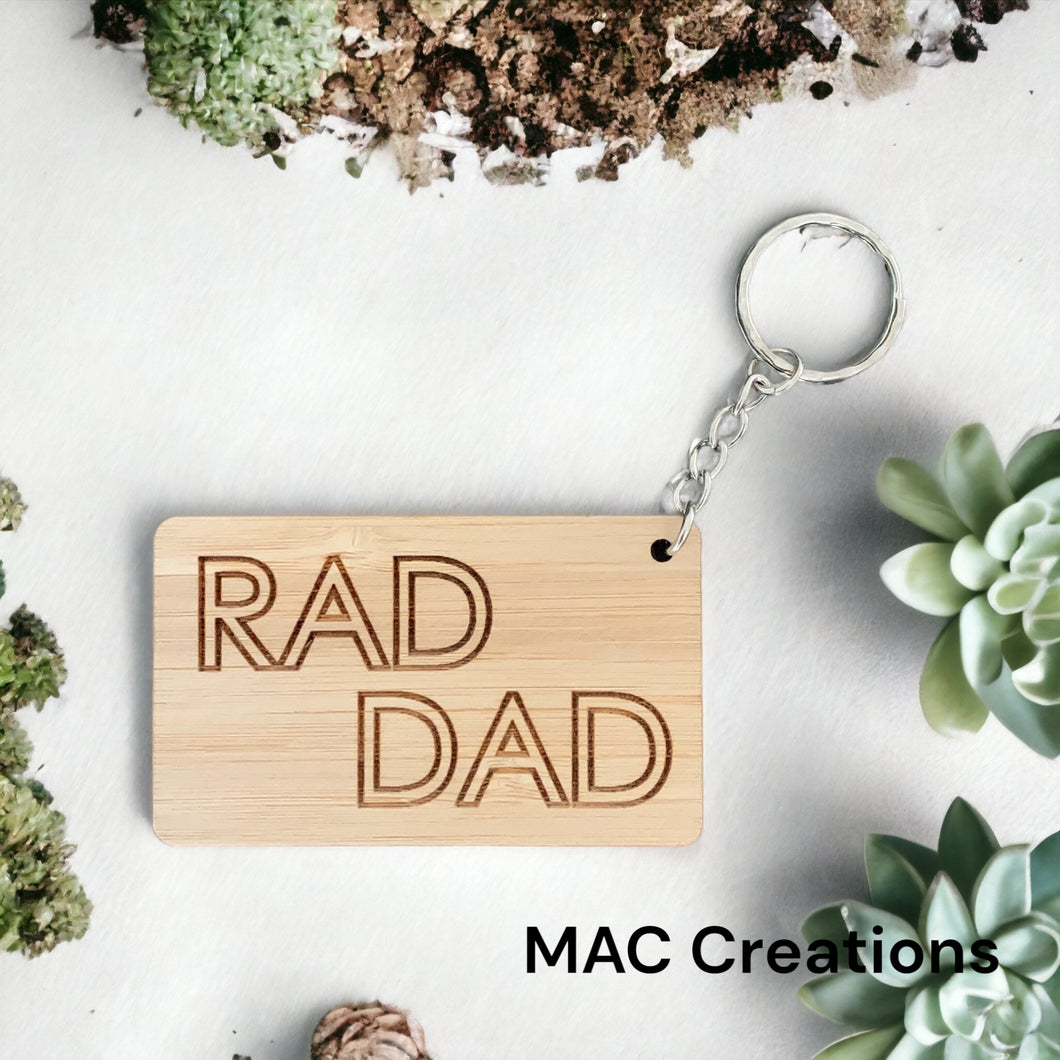 Rad Dad Keyring