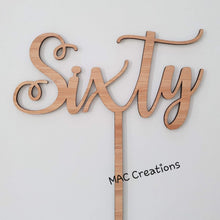 Load image into Gallery viewer, &#39;Sixty&#39; Cake Topper