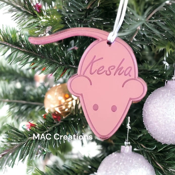 Personalised Pet Ornament - Mouse