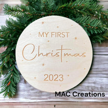 Load image into Gallery viewer, My First Christmas Plaque - Design 1