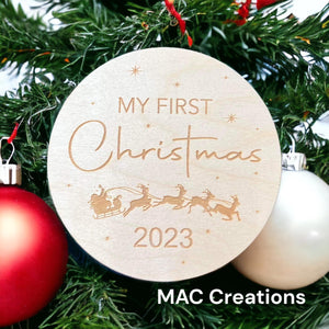 My First Christmas Plaque - Design 2