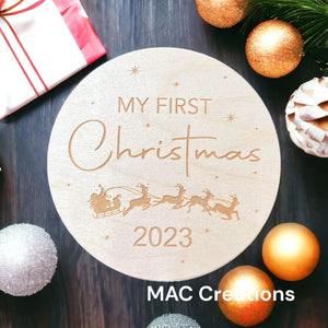 My First Christmas Plaque - Design 2