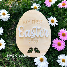 Load image into Gallery viewer, My First Easter Plaque Sign