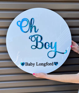 'Oh Baby' Baby Shower Sign