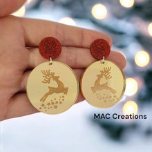 Load image into Gallery viewer, Reindeer Christmas Dangles