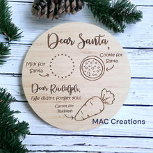Load image into Gallery viewer, Santa Treat Plate - Round - Design 1
