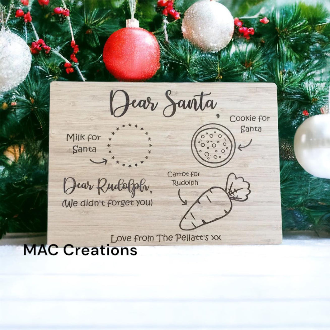 Santa Treat Plate - Rectangle