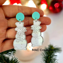 Load image into Gallery viewer, Snowman Christmas Dangles