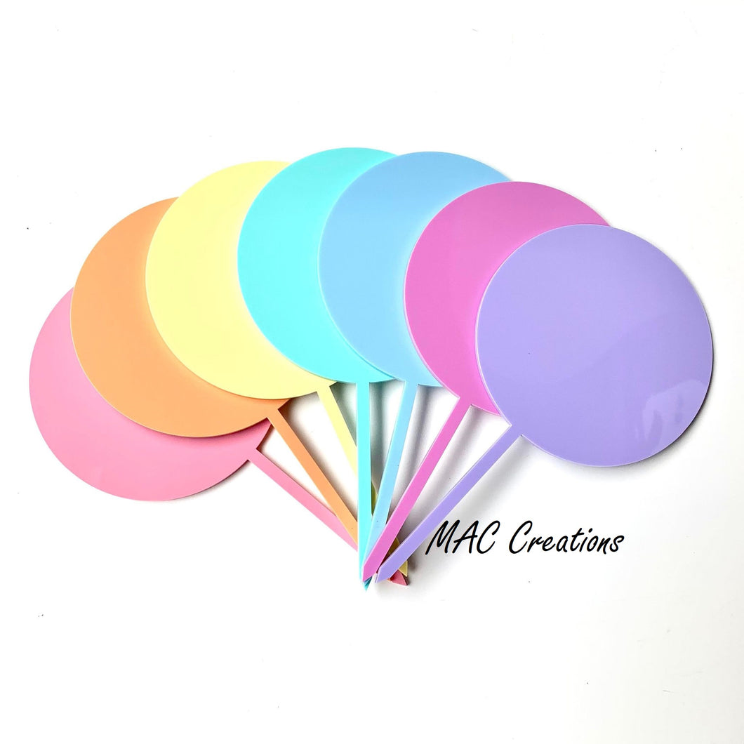Small Circle Cake Topper Blanks - 10cm