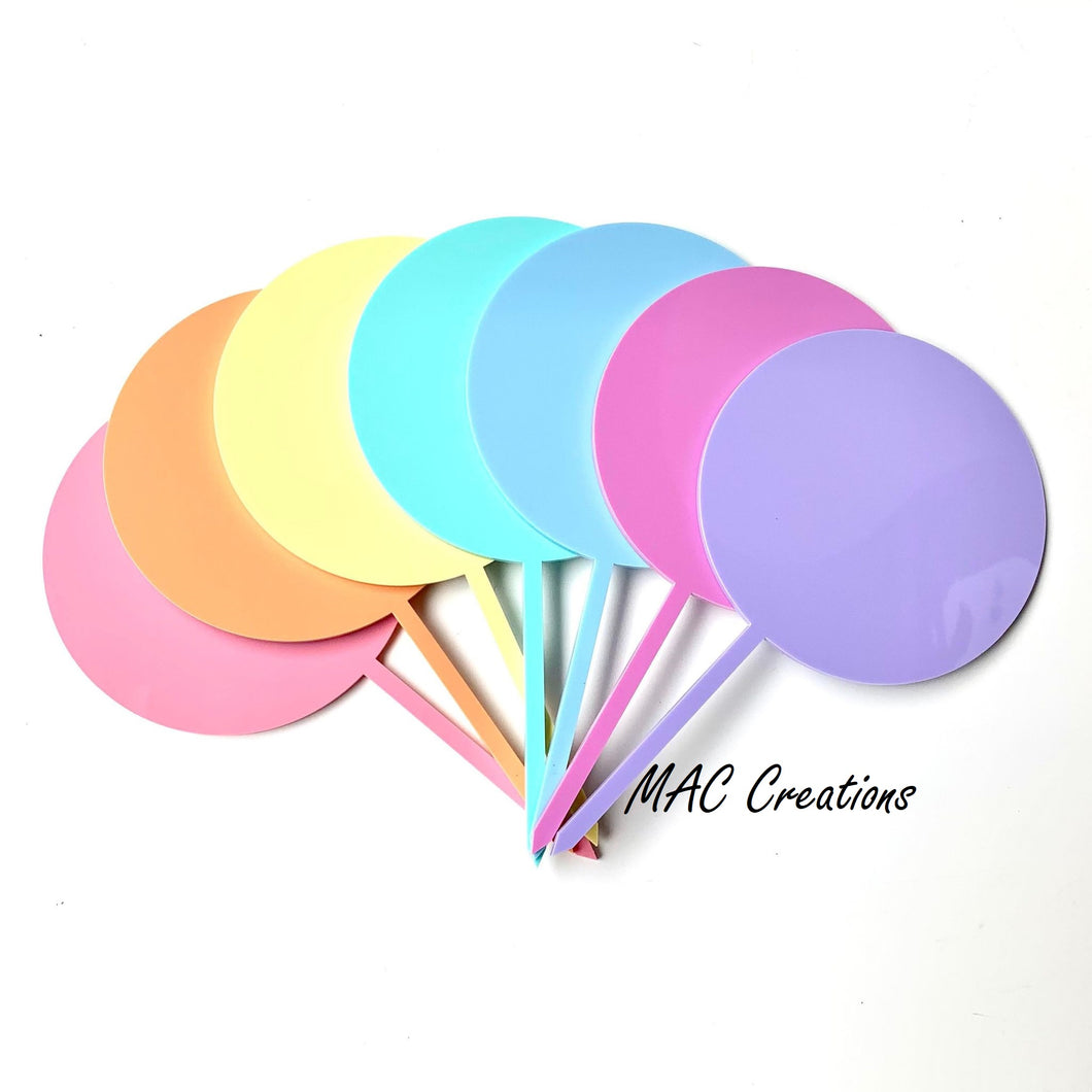 Medium Circle Cake Topper Blanks - 12.7cm