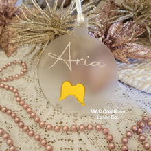 Load image into Gallery viewer, Personalised Christmas Ornament with Mini Wings - Double Layer
