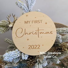 Load image into Gallery viewer, My First Christmas Plaque - Design 1