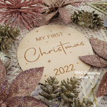 Load image into Gallery viewer, My First Christmas Plaque - Design 1